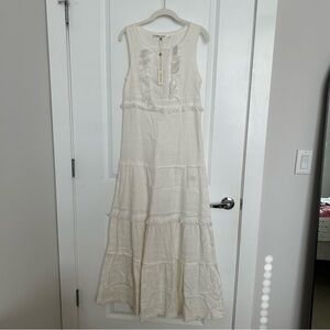 NWT Max Studio Off-White Long Dress
